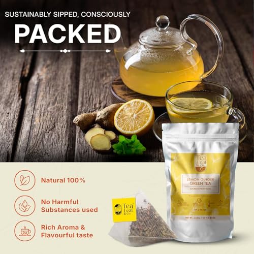 Lemon Ginger Green Tea Bags (50 Count)