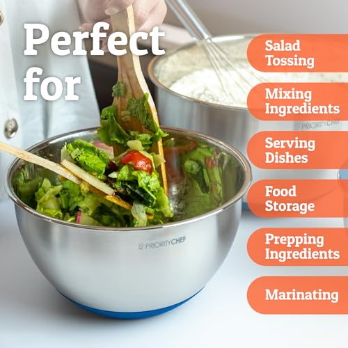 Premium Mixing Bowls With Airtight Lids Set