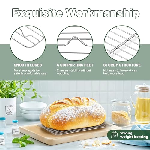 Cooling Rack 15.3” x 11.1” Stainless Steel Wire Baking Rack