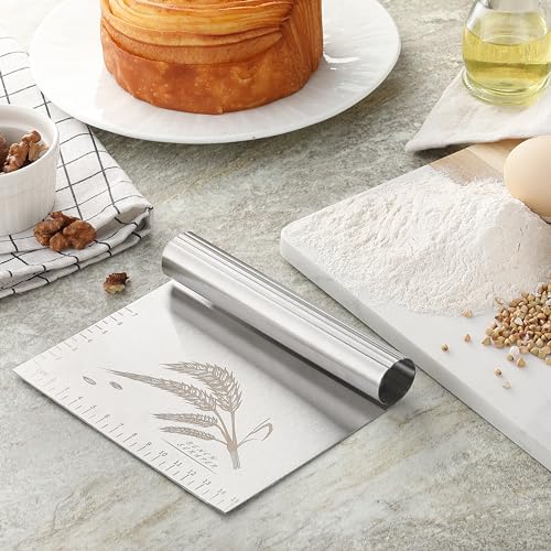 2PCS Dough Pastry Bench Cutter Scraper (2 Count)