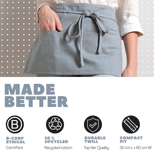 Chef Waist Aprons for Women with Pockets