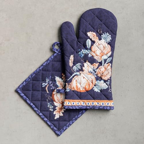 100% Cotton Oven Mitt & Pot Holder Set (2 Count)