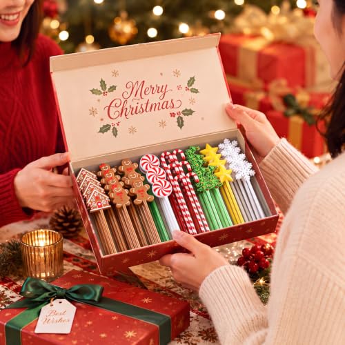 120 Pcs Christmas Swizzle Sticks Plastic Drink Stirrers (120 Count)