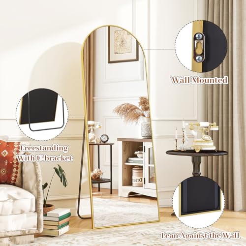 21 x 64 inch Arched Full Length Mirror
