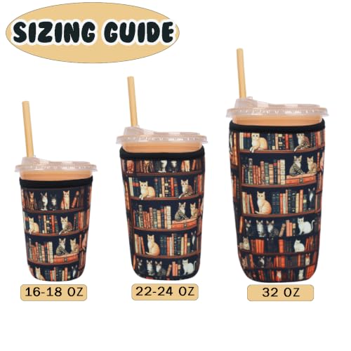 Reusable Insulated Neoprene Iced Coffee Cup Sleeve