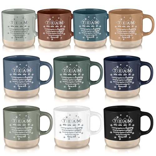10 Pcs Team Gift for Employee Bulk 13 oz Thank You Mugs (10 Count)