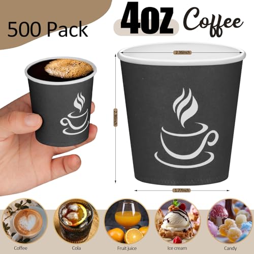 4 oz Paper Coffee Cups (500 Count)