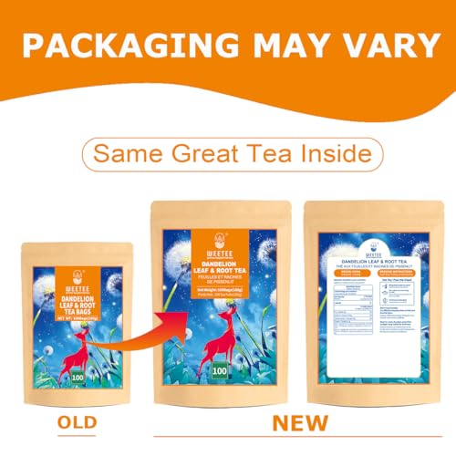 Dandelion Leaf & Root Tea Bags 100ct (100 Count)