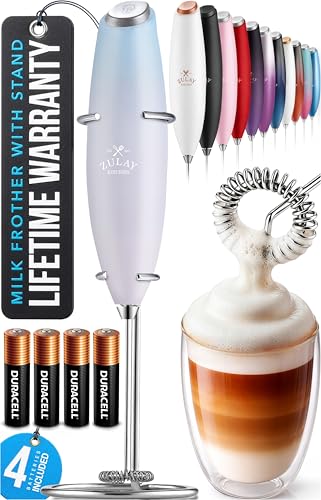 Powerful Milk Frother Wand With Duracell Batteries