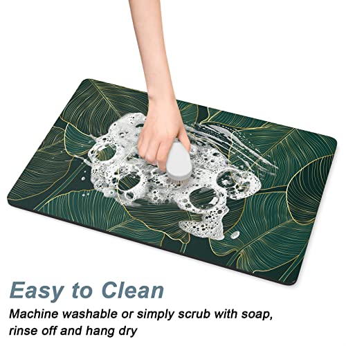 Coffee Mat 16" x 24" Cute Tropical Theme Coffee Bar Mats for Espresso Machine Station Accessories and Organizer