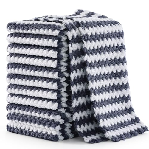 12 Pack Coral Velvet Dish Cloths (12 Count)