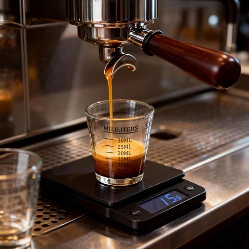 Shot Glasses Measuring cup Espresso Shot Glass Liquid Heavy Wine 2 Pack 26 (2 Count)