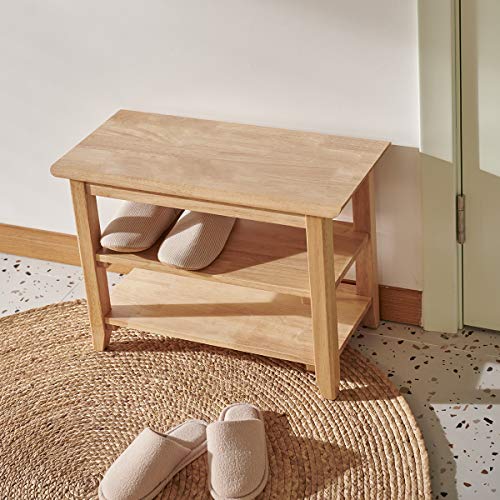Shoe Rack Bench Wooden Storage Bench Entryway Bench