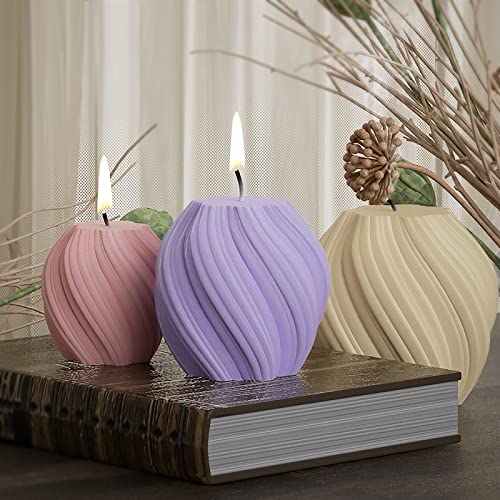3 Pack Wave Candle Molds