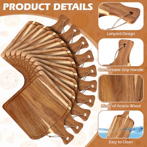 16 Pcs Acacia Wood Cutting Boards (16 Count)