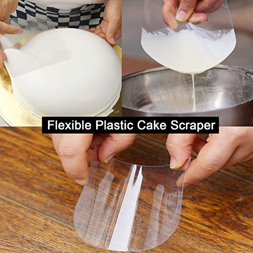 Cake Scraper Smoother Cake Icing Tool Set (10 Count)