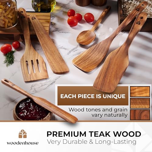 Wooden Spatula for Cooking (6 Count)