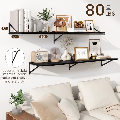 Floating Shelves for Wall (2 Count)