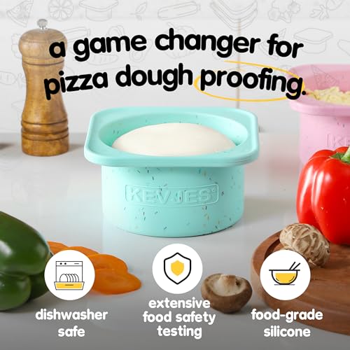 PLUS 1000ml Pizza Dough Proofing Containers for DIY family Artisan Pizza (3 Count)
