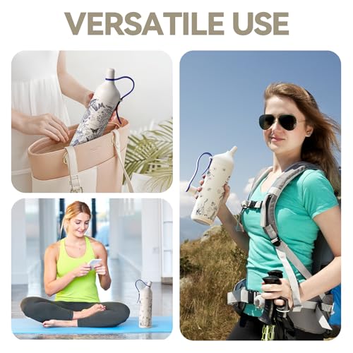 26oz Ceramic Lined Water Bottle with Straw and Lid