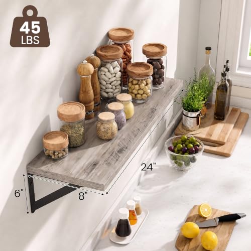 Wall Mounted Floating Shelves Set of 2 (2 Count)