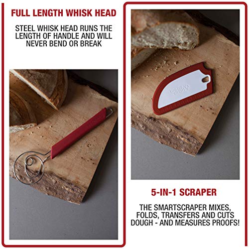 Artisan Bread Whisk and Bench Scraper Duo (2 Count)