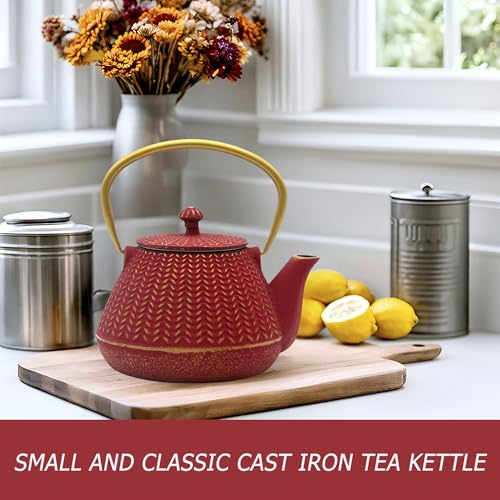 Small Cast Iron Tea Kettle for Stovetop Safe