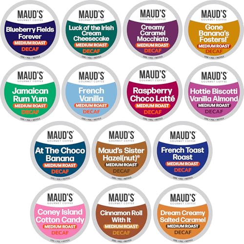 Maud’s Flavored Decaf Coffee Pods Variety Pack (80 Count)