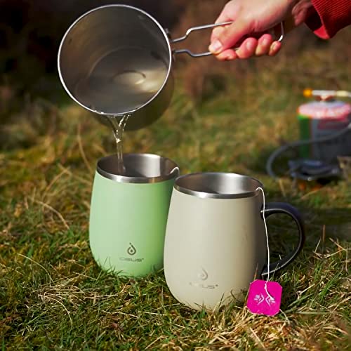 16 oz Insulated Coffee Mug with Handle and Lid
