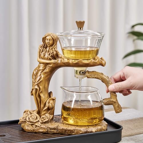 Glass Teapot Set with Infuser Semi Automatic Tea Set Magic Teapot