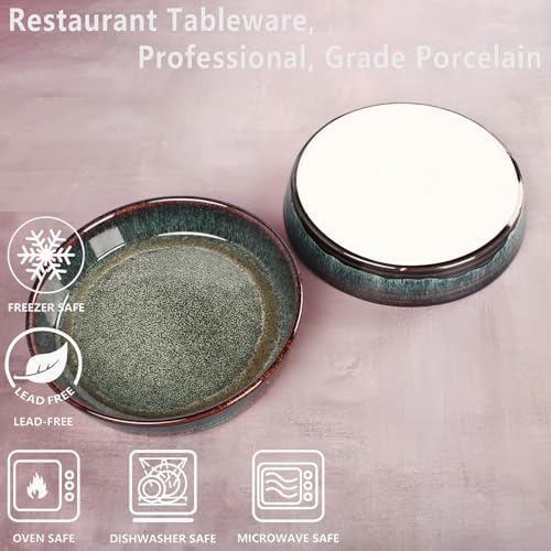 Ceramic Pie Pan Quiche Baking Dish Set of 2 (2 Count)