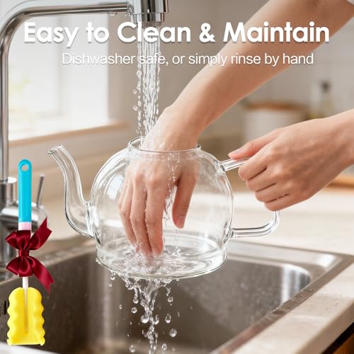 1800ml Glass Teapot with Infuser