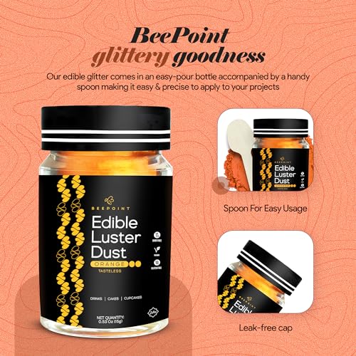 Orange Edible Luster Dust 15g