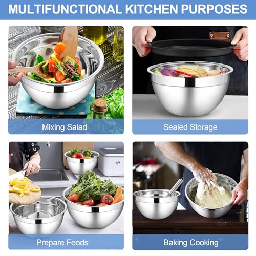 Mixing Bowls with Lid Set of 6 (12 Count)