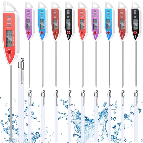 10 Set Digital Food Thermometer Long Probe Instant (10 Count)