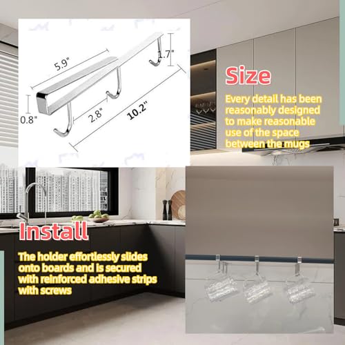 Mug Hooks Under Cabinet