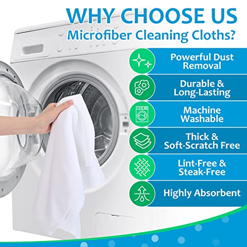 6 Pcs Extra Large Microfiber Cleaning Cloth (6 Count)