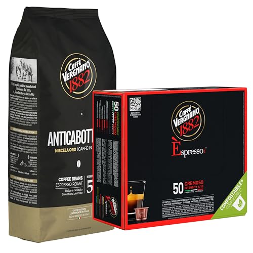 Caffe Vergnano Whole Bean Coffee Bundle (50 Count)
