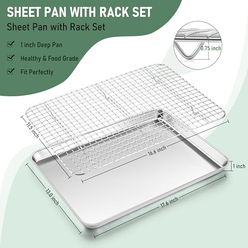 Baking Half Sheet with Rack Set (4 Count)