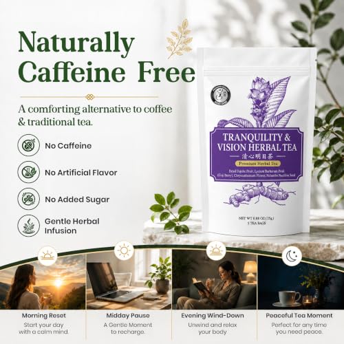 Tranquility Relaxation & Sleep Support Traditional Chinese Herbal Tea for Modern Wellness
