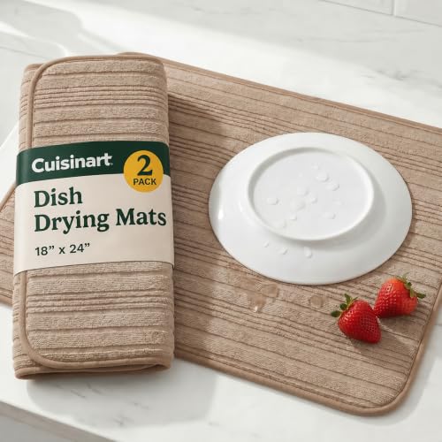 Cuisinart Dish Drying Mat for Kitchen Counter (2 Count)