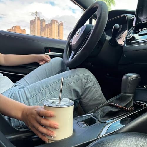 Stainless Steel Straws Metal Reusable Drinking Straw for Juice Iced Coffee Cold Beverage Water Highball Glasses 12 (8 Count)