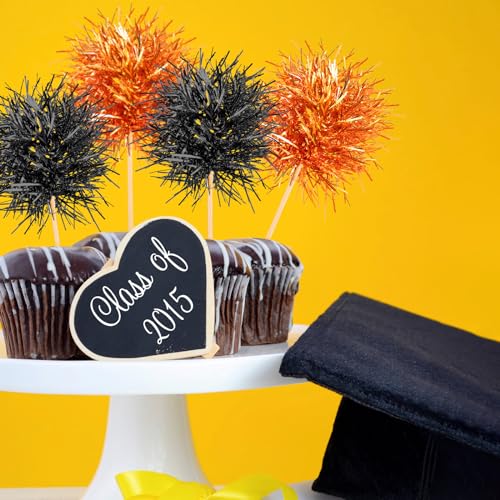 100 Pcs Halloween Foil Firework Cupcake Toppers