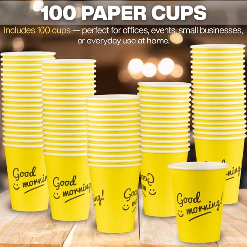 Disposable Coffee Cups (100 Count)