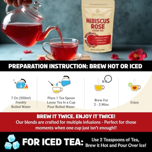 Hibiscus Rose Herbal Loose Tea (3.53 Ounce)