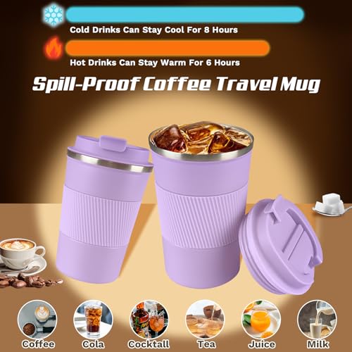 Vacuum Insulated Stainless Steel Travel Coffee Mug