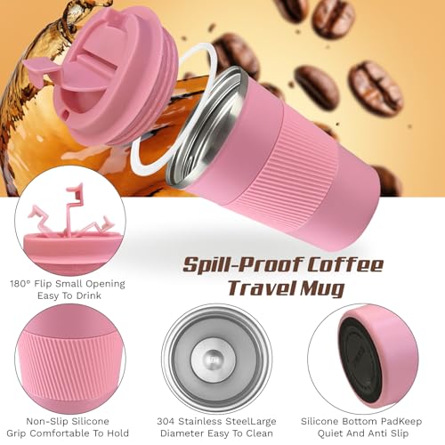 Stainless Steel Travel Coffee Mug with Lid