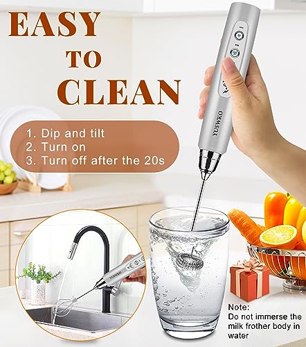 Handheld Milk Frother Wand for Coffee