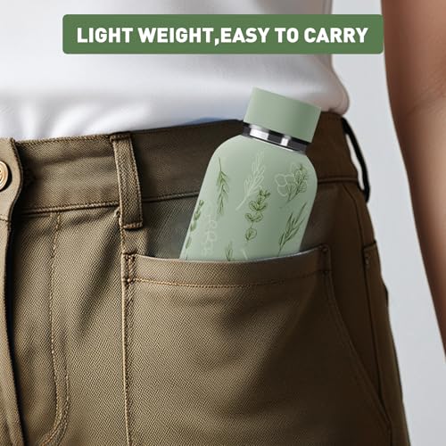 Small Water Bottle 12oz with Clip