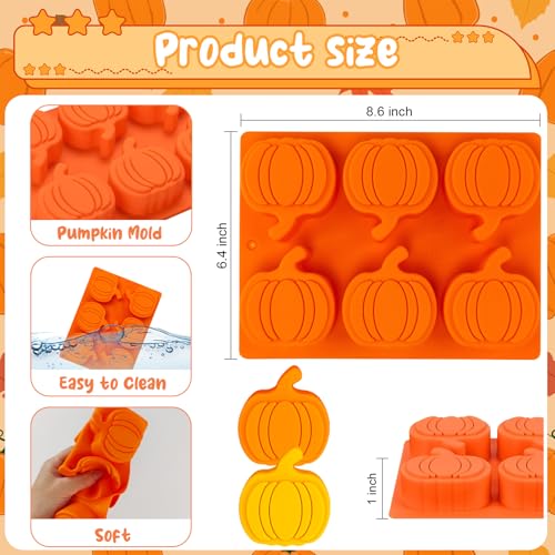 Pumpkin Cake Molds Silicone Thanksgiving Chocolate Molds Fall Candy Mold